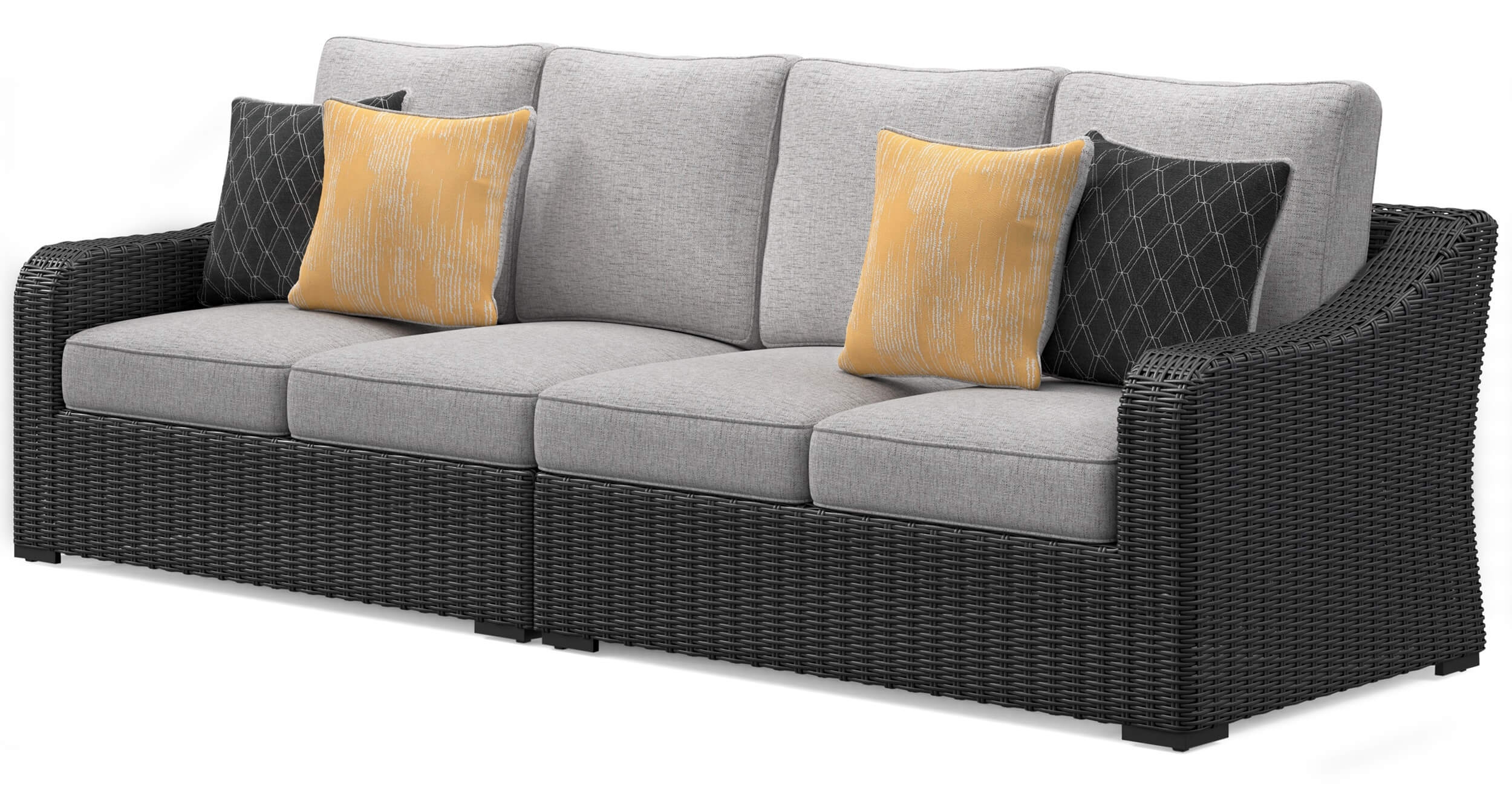 Beachcroft Outdoor Nuvella Fabric/Resin Wicker Patio Seating Set