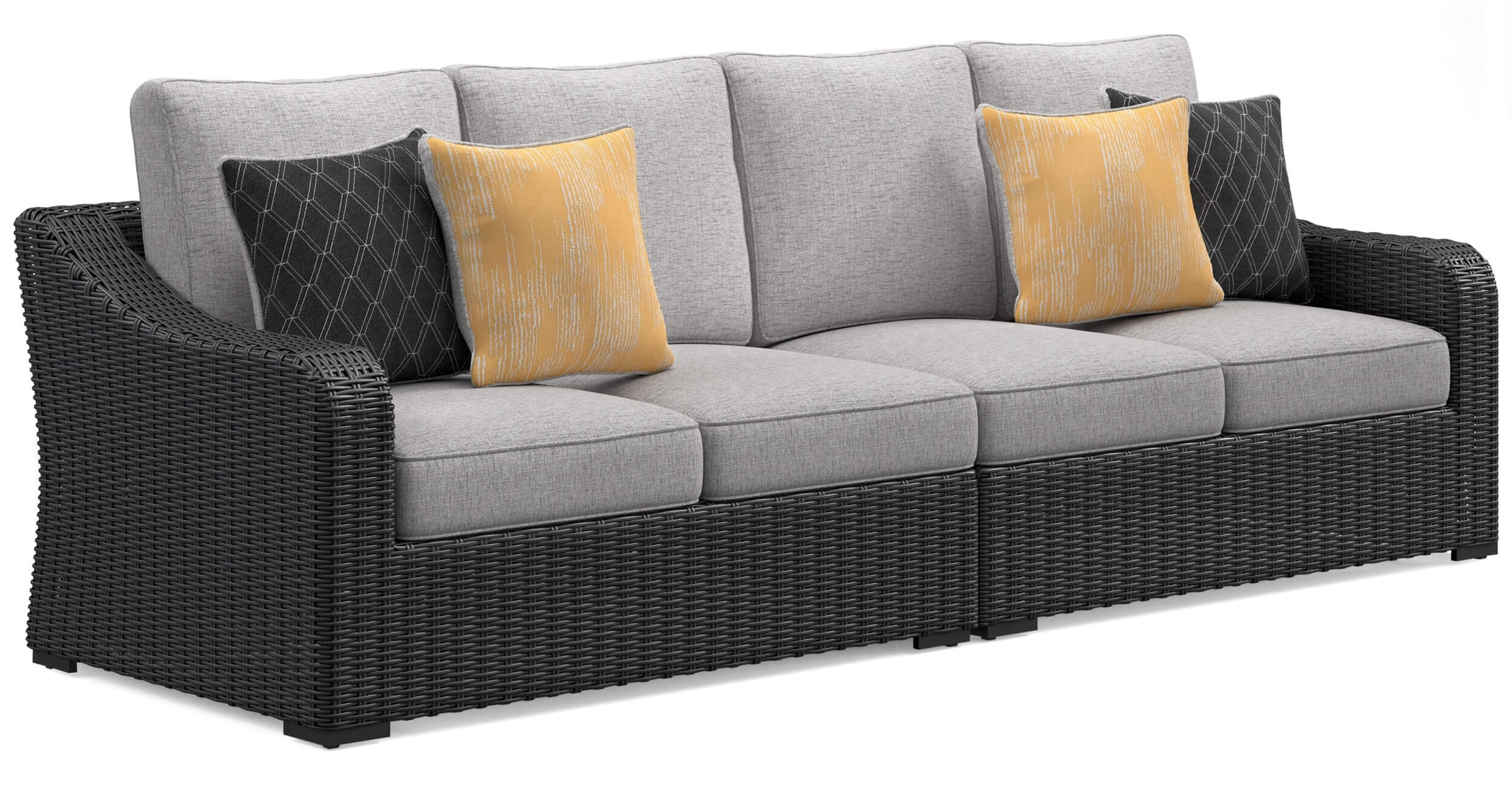 Beachcroft Outdoor Nuvella Fabric/Resin Wicker Patio Seating Set