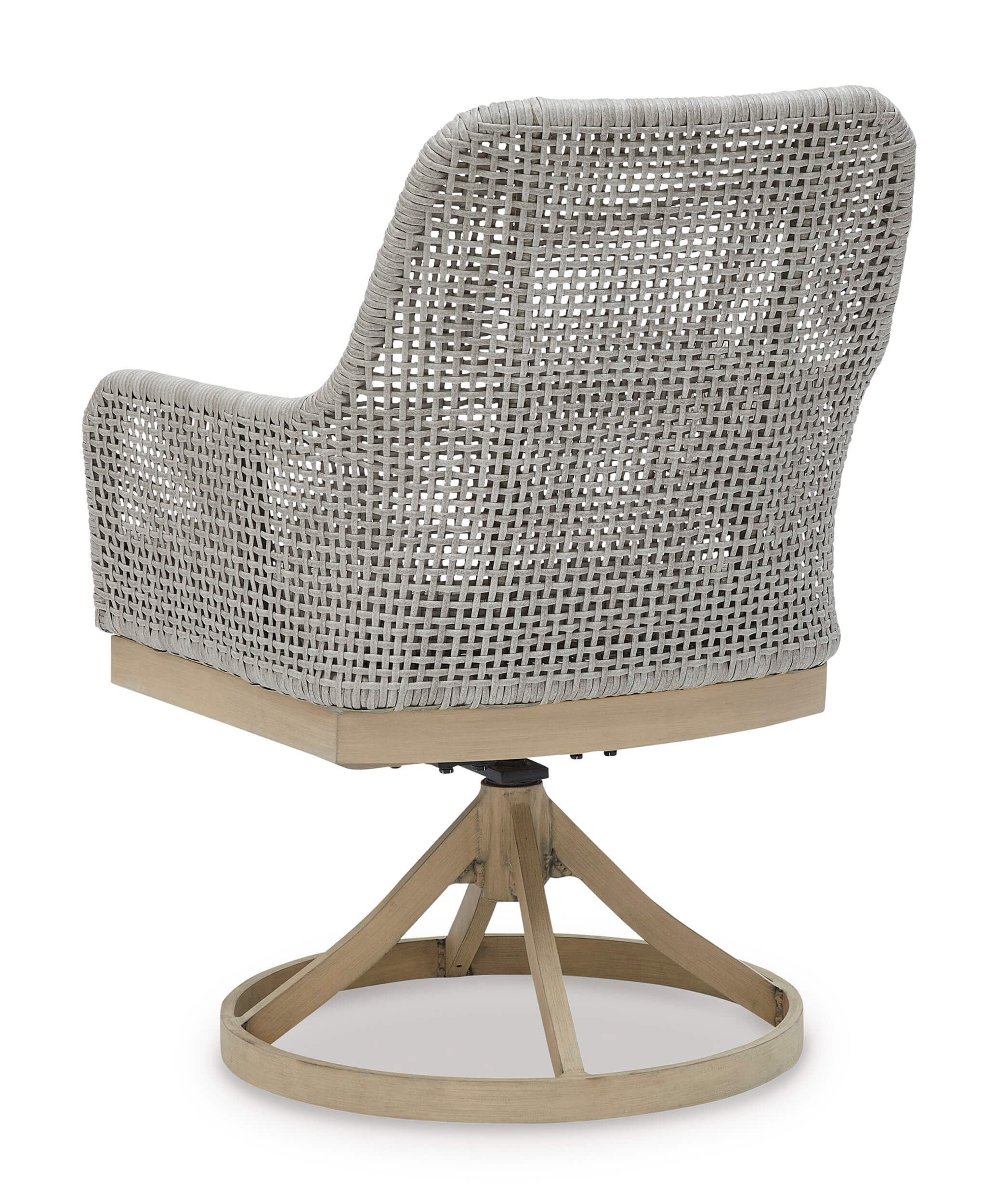 Seton Creek Outdoor Nuvella Fabirc/Resin Wicker Swivel Chair, Set of 2