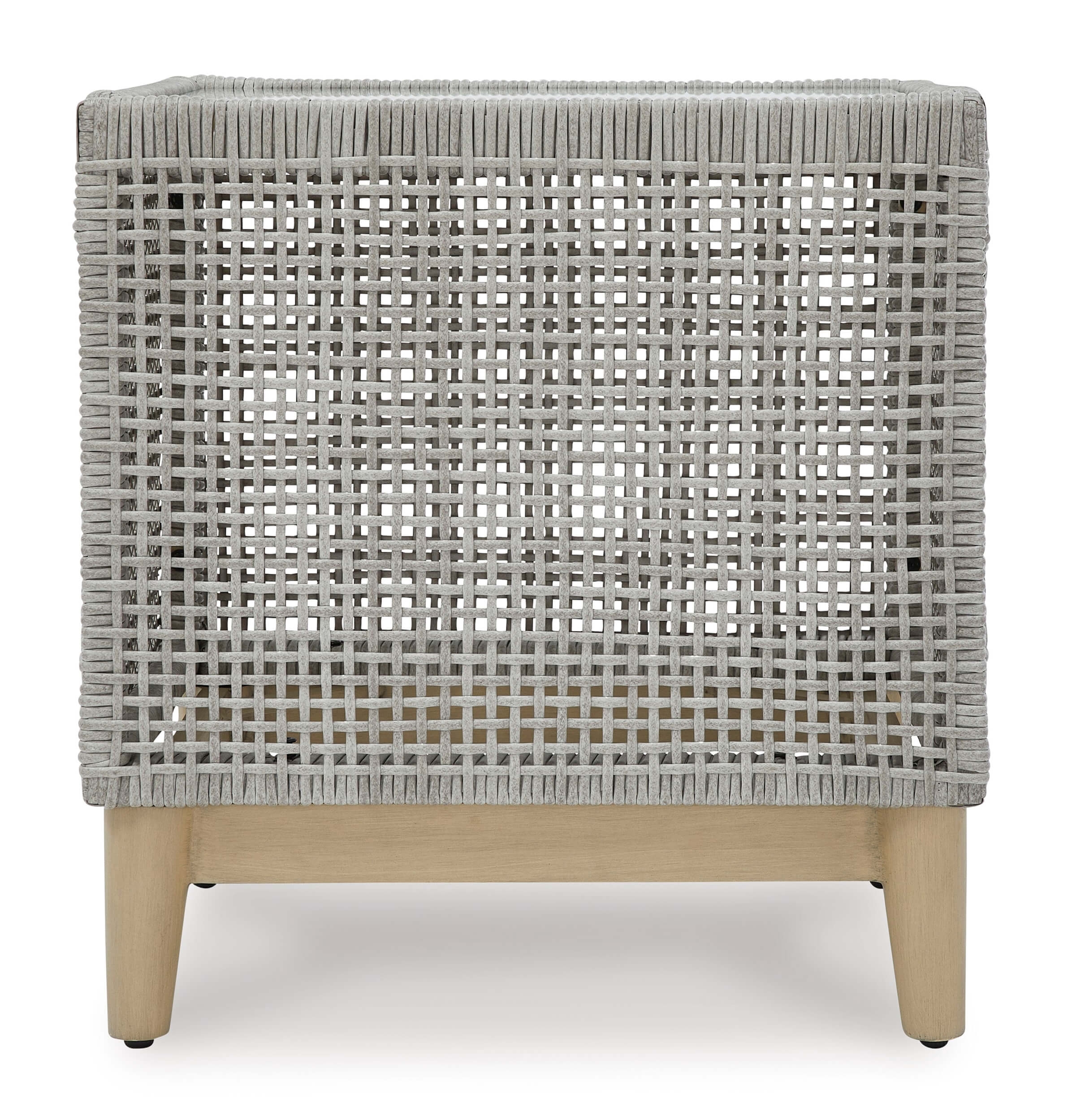 Seton Creek Outdoor Resin Wicker Square End Table