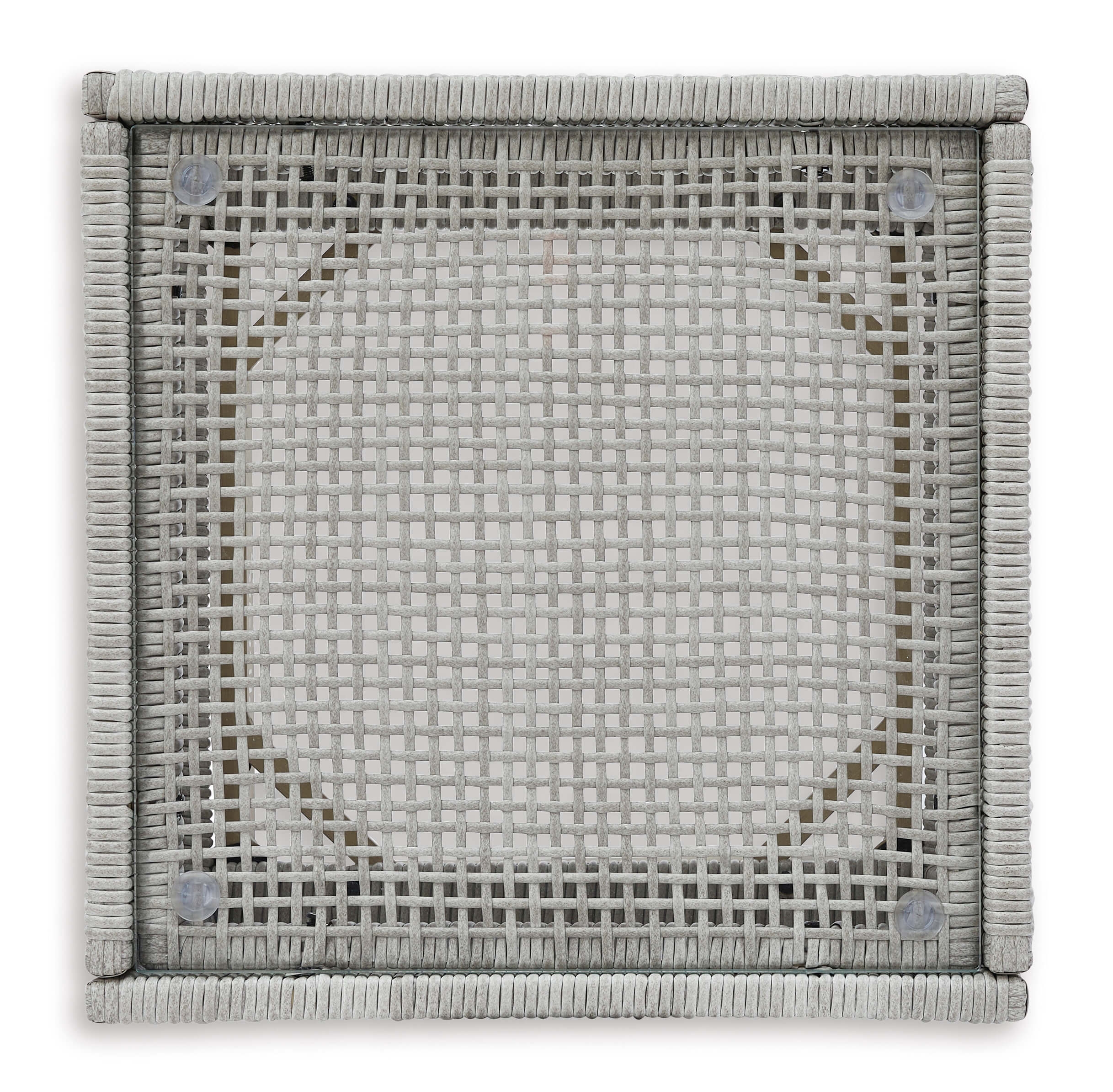 Seton Creek Outdoor Resin Wicker Square End Table