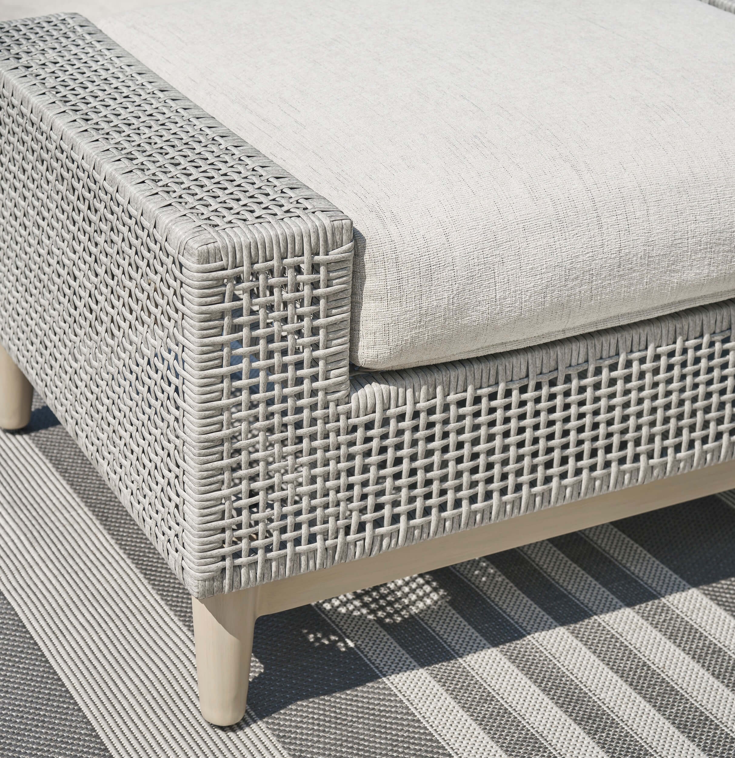 Seton Creek Outdoor Nuvella Fabric/Resin Wicker Set w/Pillows