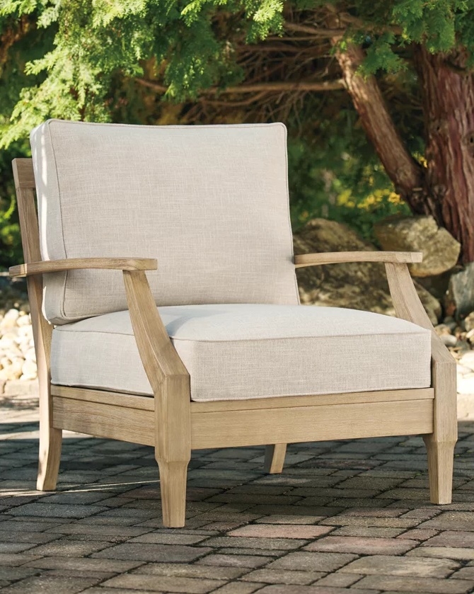 Clare View Fabric Nuvella Outdoor Lounge Chair