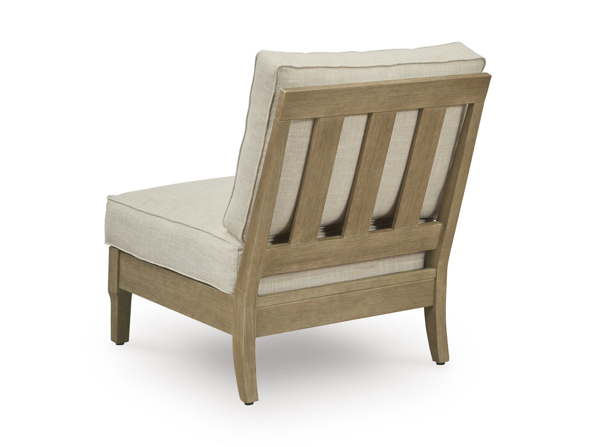 Clare View L-Shaped Polyester/Wood 4-Piece Outdoor Sectional