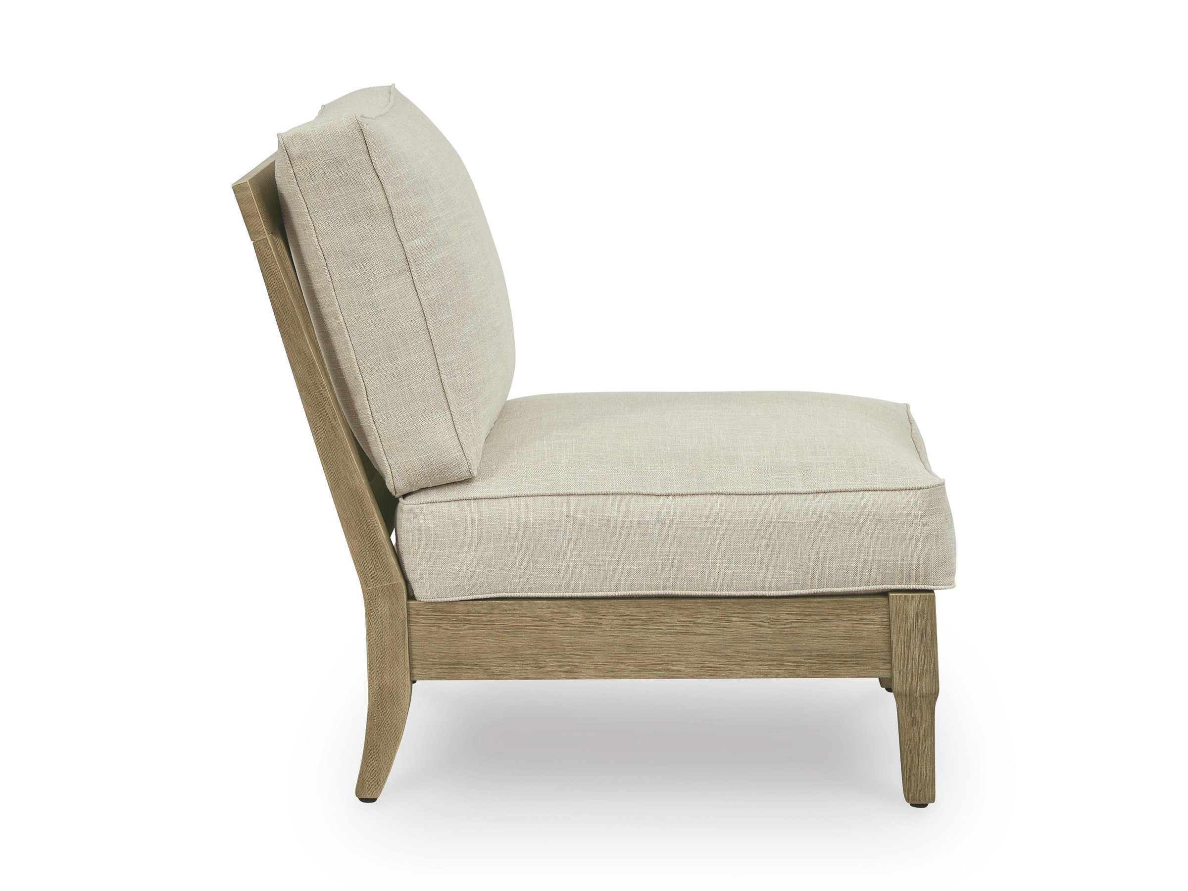 Clare View L-Shaped Polyester/Wood 4-Piece Outdoor Sectional