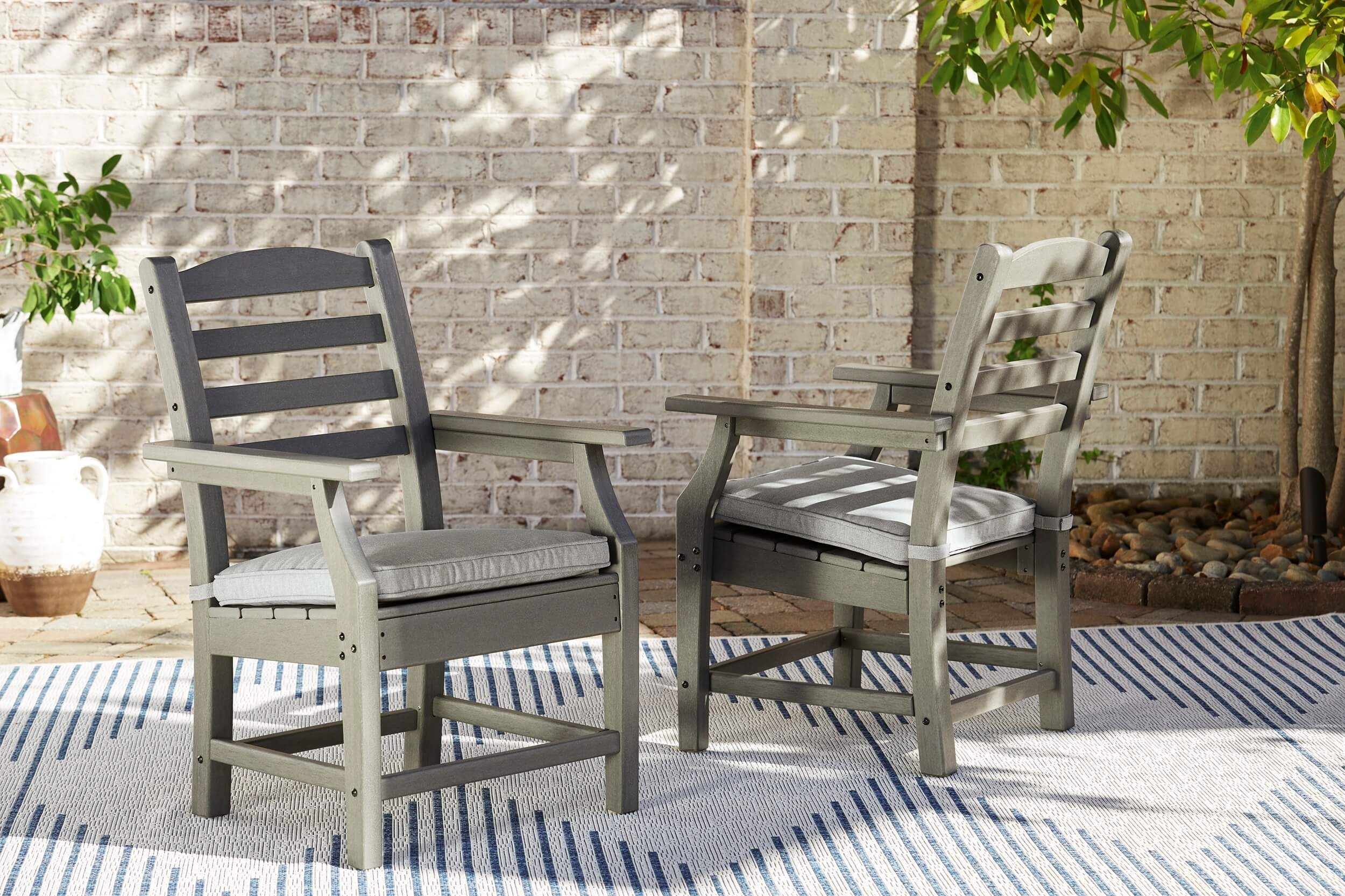 Visola Outdoor High-Density Polyethylene Rectangular Patio Dining Set