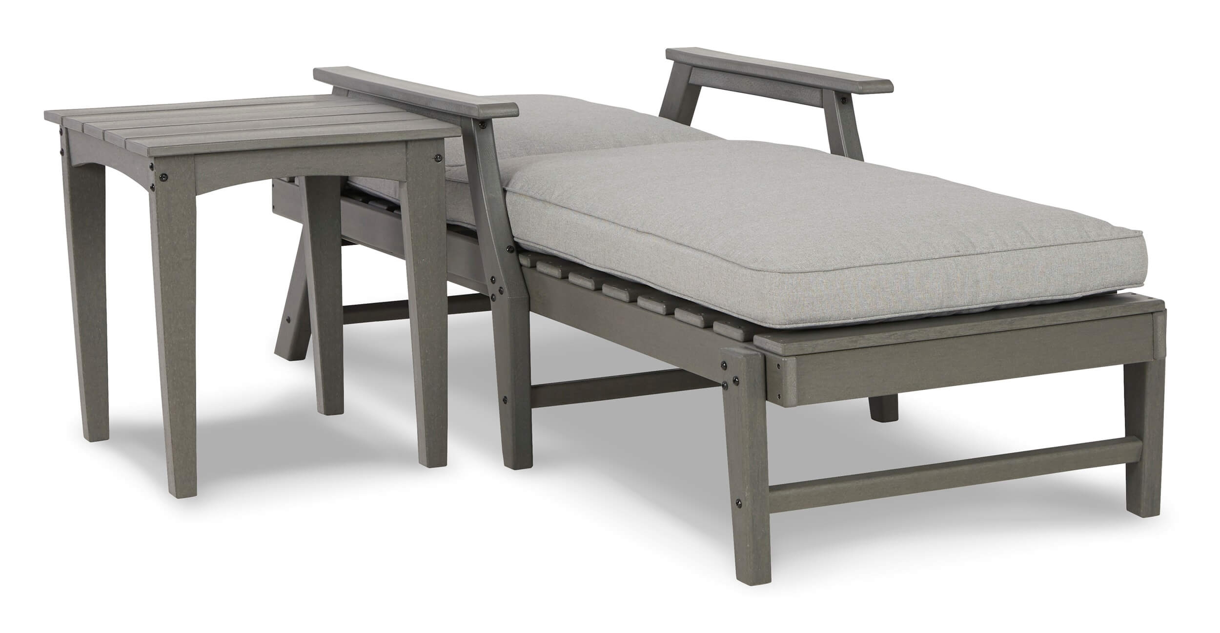 Visola Outdoor Nuvella Fabric/High-Density Polyethylene Chaise Lounge