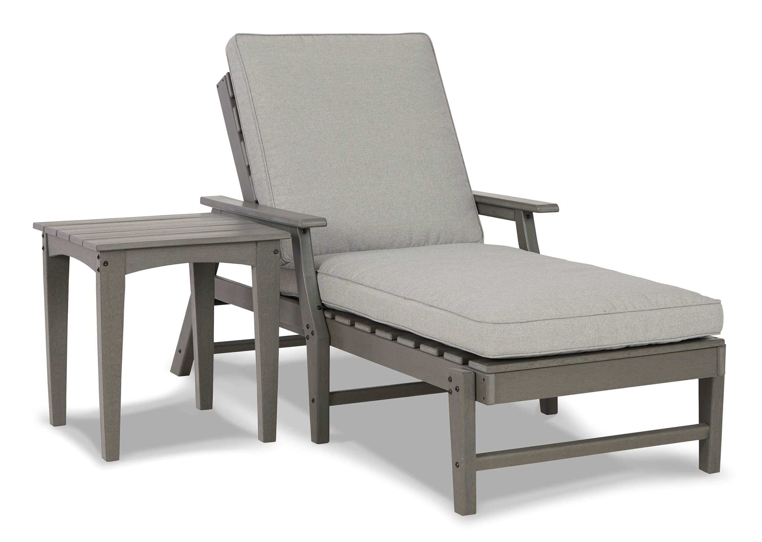 Visola Outdoor Nuvella Fabric/High-Density Polyethylene Chaise Lounge