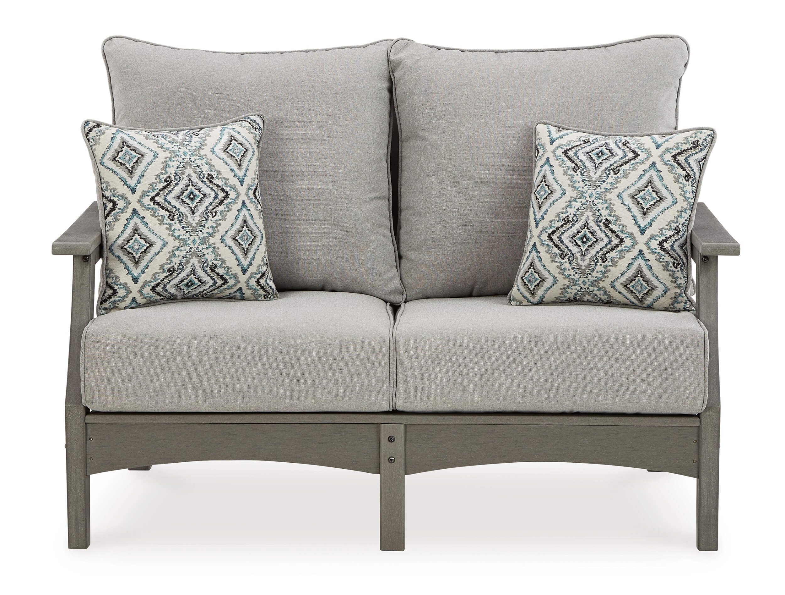 Ashley Outdoor Furniture Visola Outdoor Loveseat Cushion