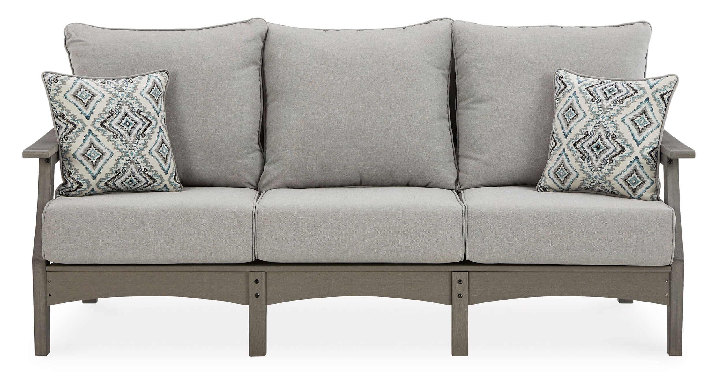 Visola Outdoor Nuvella Fabric/High-Density Polyethylene Sofa