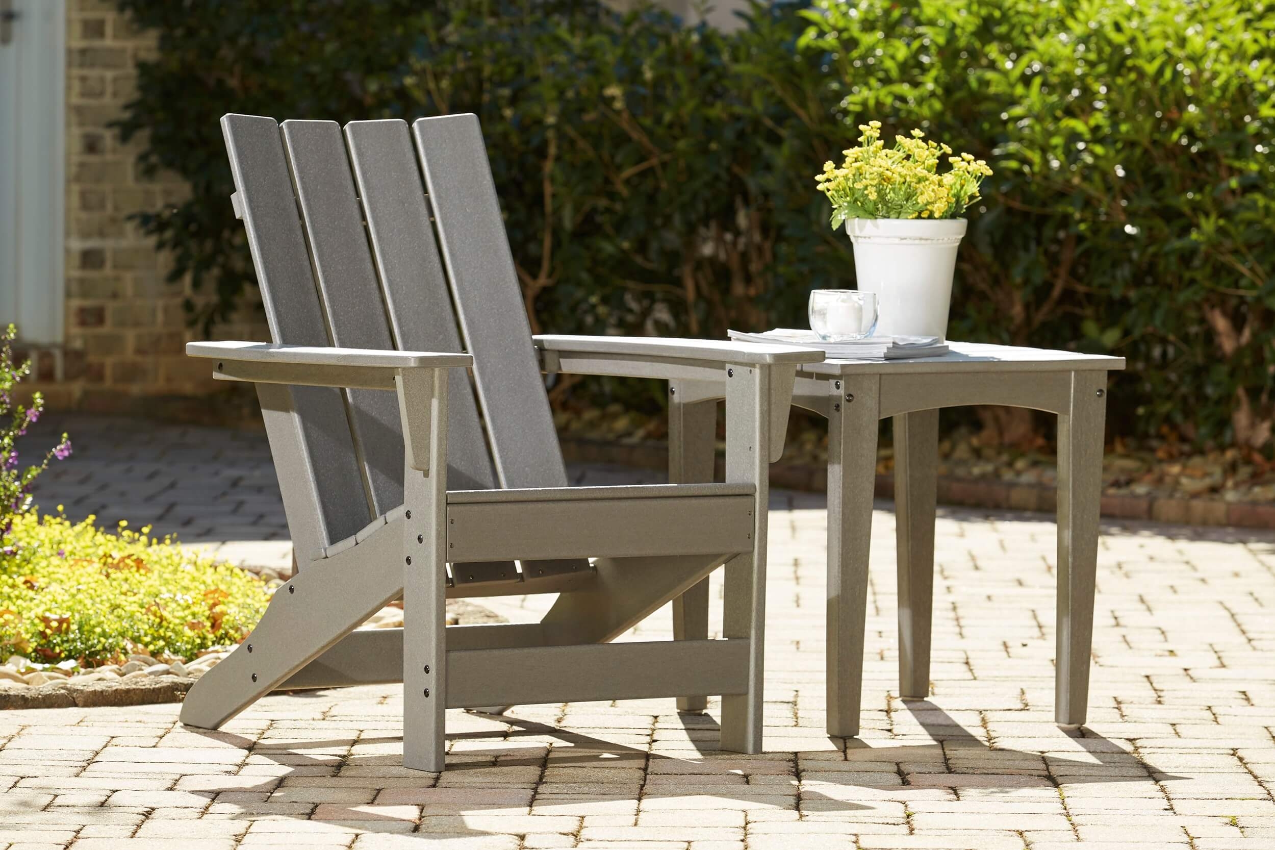 Visola Outdoor Nuvella Fabric/High-Density Polyethylene Patio Seating Set
