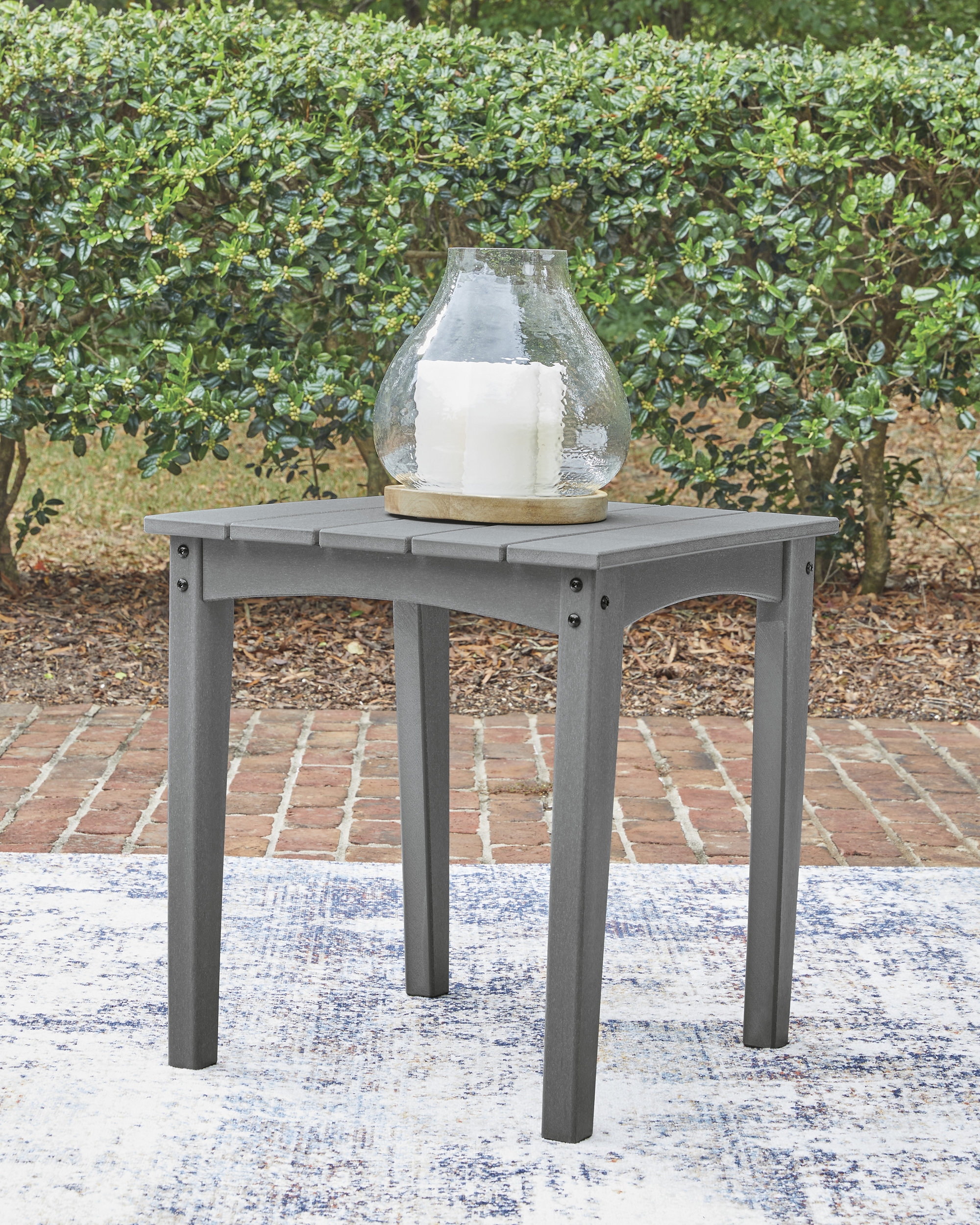 Cove Beach Square Polyethylene End Table