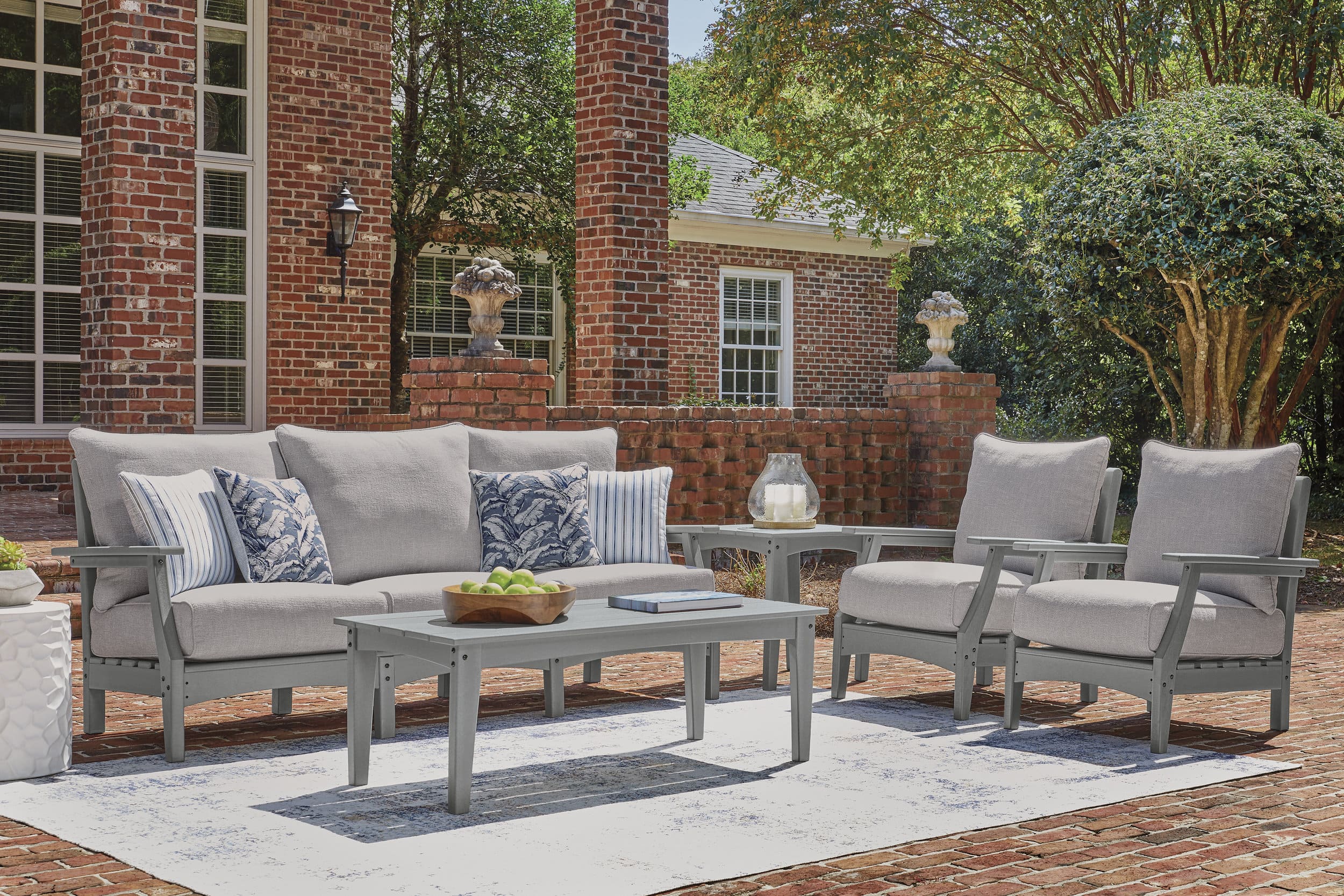 Cove Beach HDPE/Polyester Sofa with Cushion