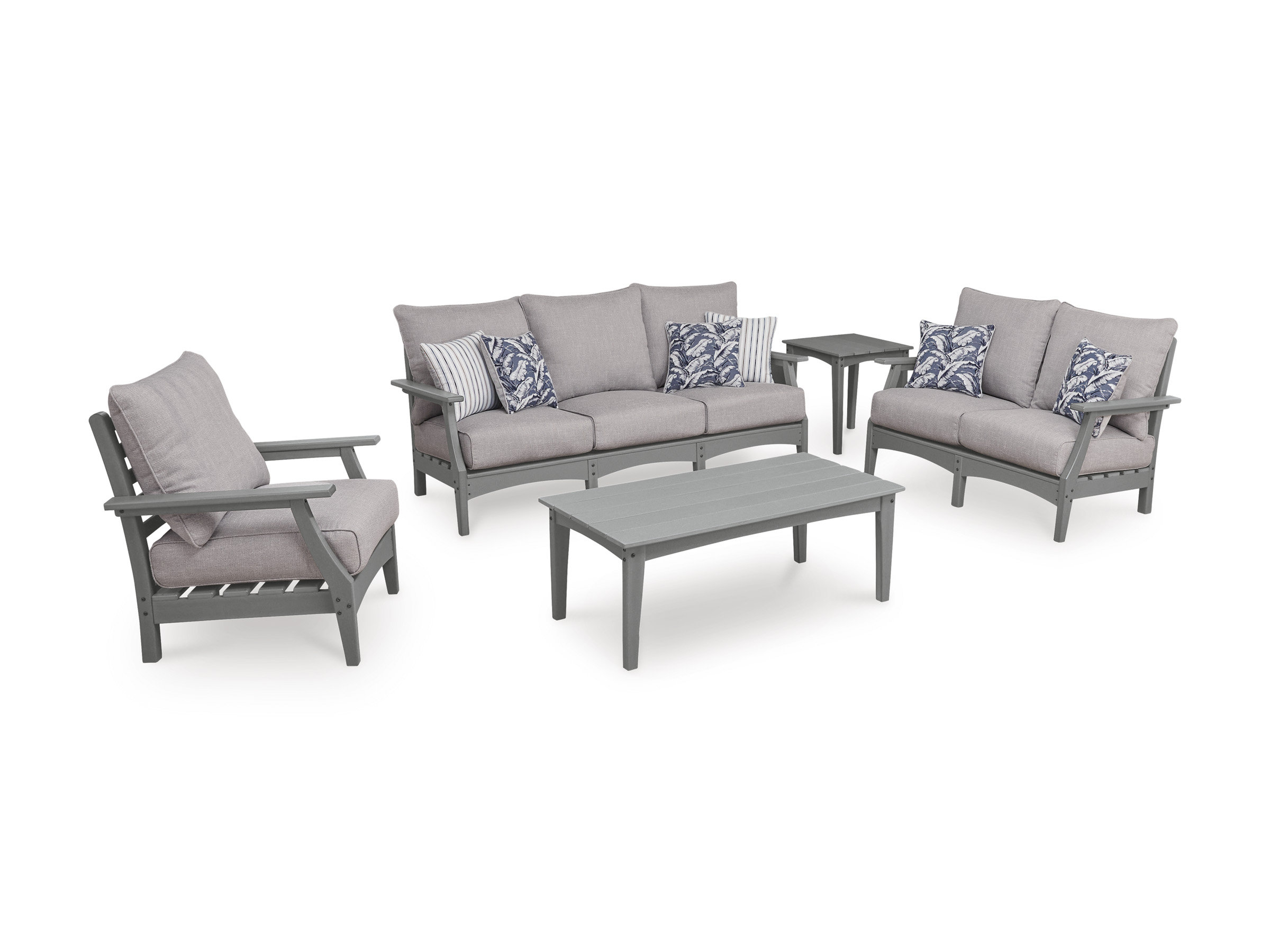Cove Beach HDPE/Polyester Patio Set