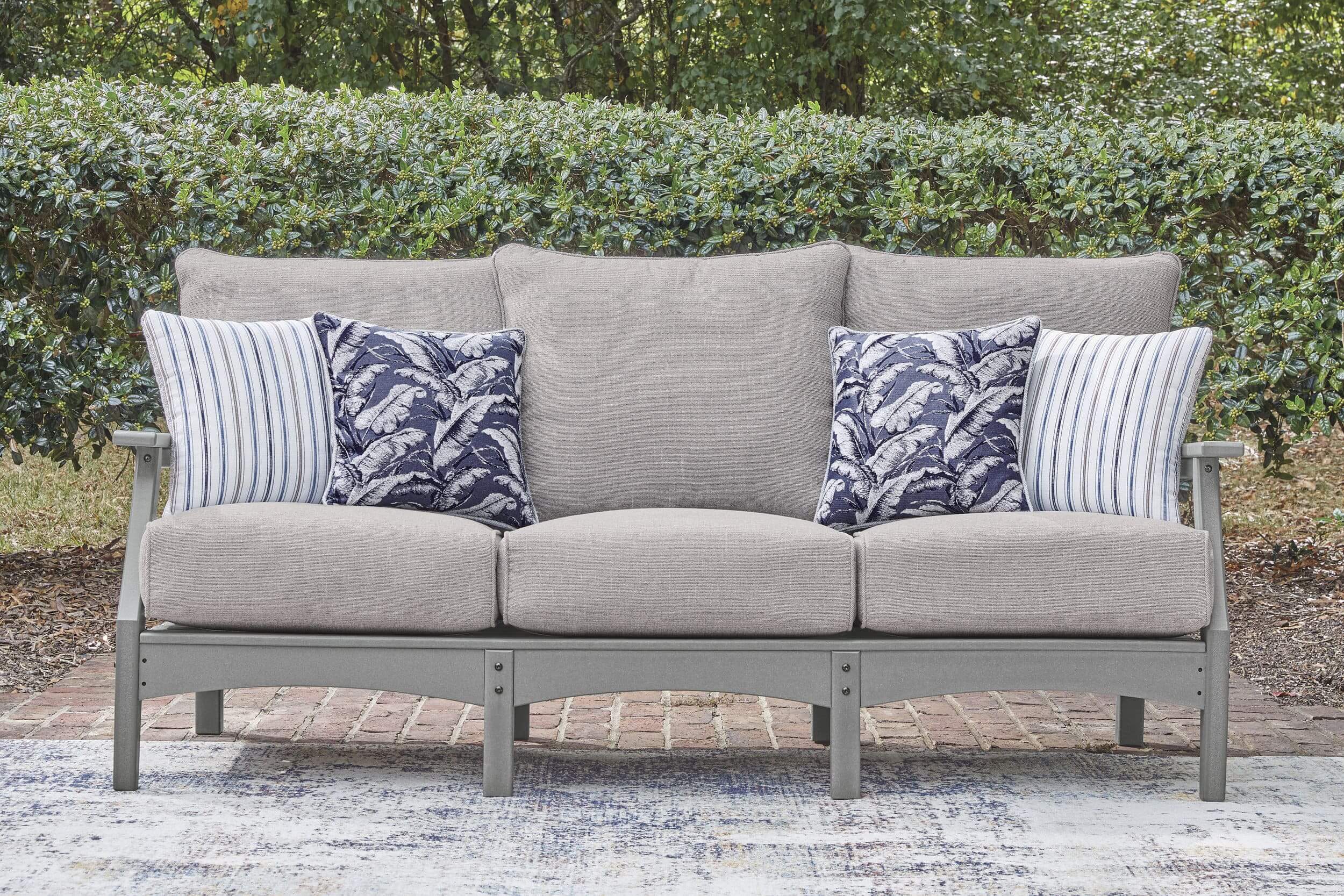 Cove Beach HDPE/Polyester Sofa with Cushion