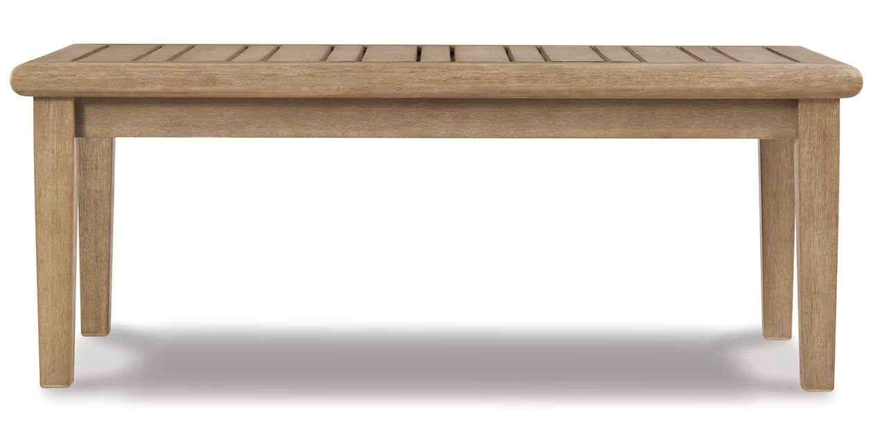Ashley SM Gerianne Wood Outdoor Coffee Table Set