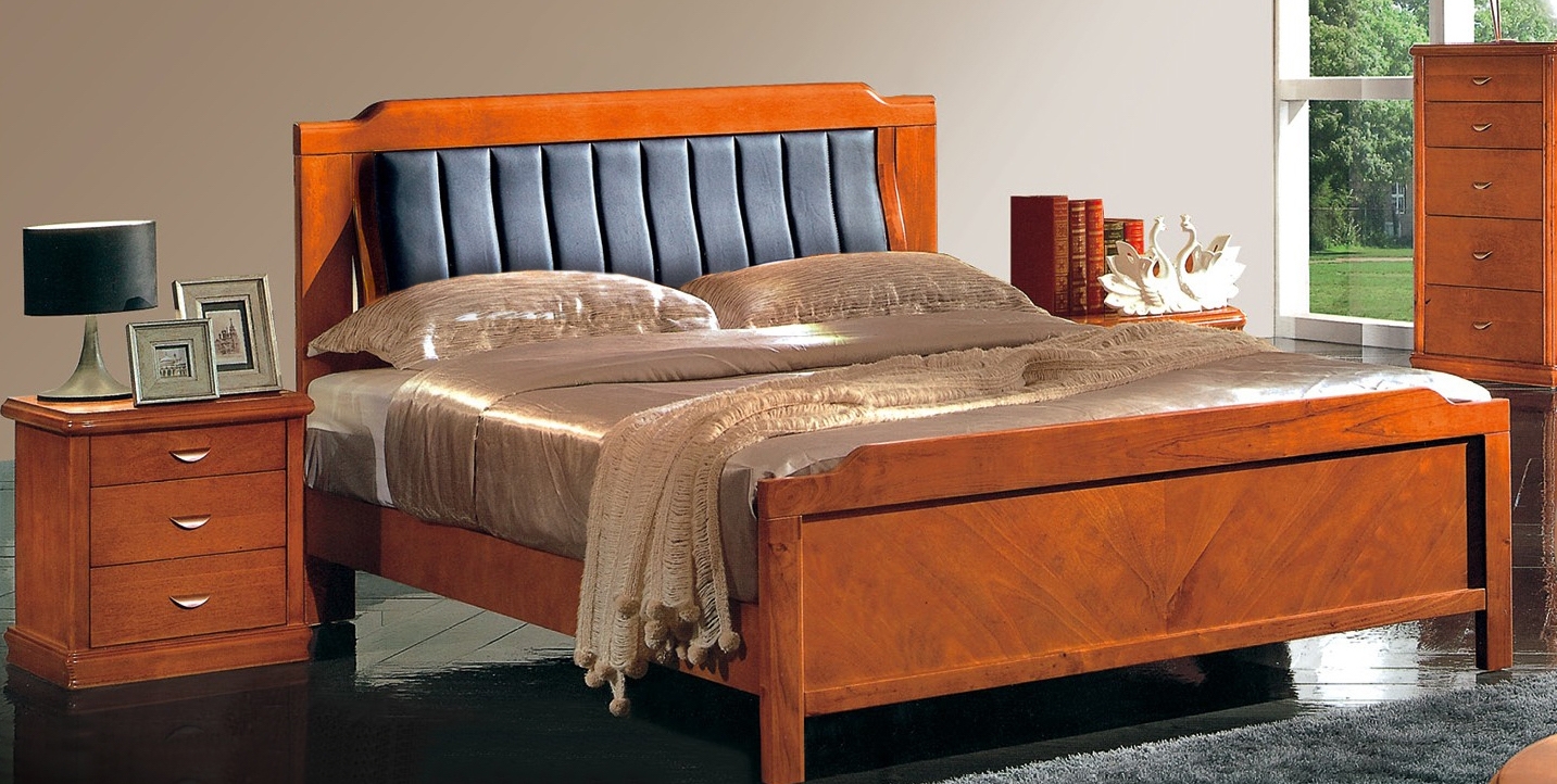 P 157-S Twin Size Bed w/Cushioned Headboard