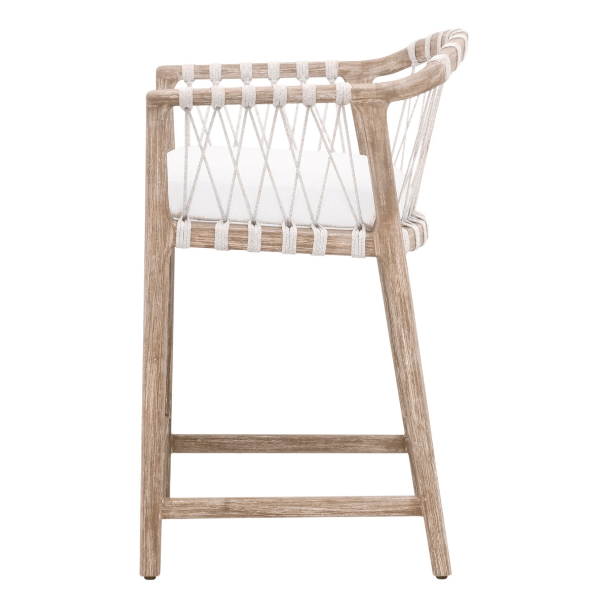 Pacific Fabric/Wood Counter Stool
