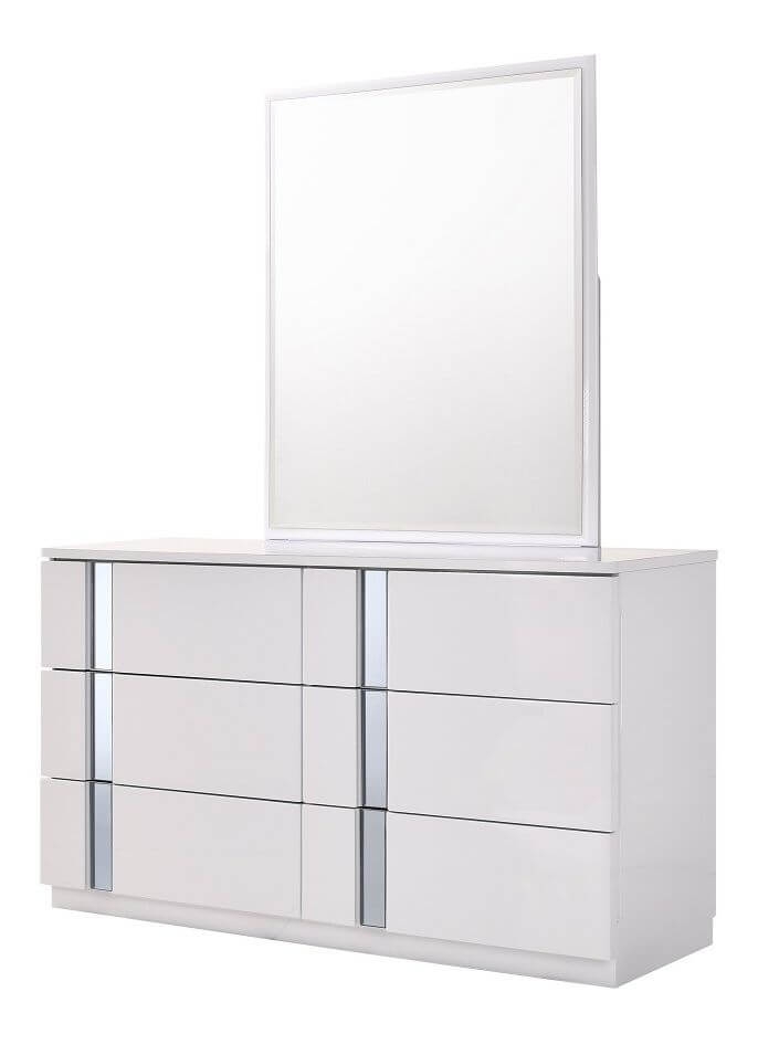 Palermo Lacquer LED Panel Bedroom Set