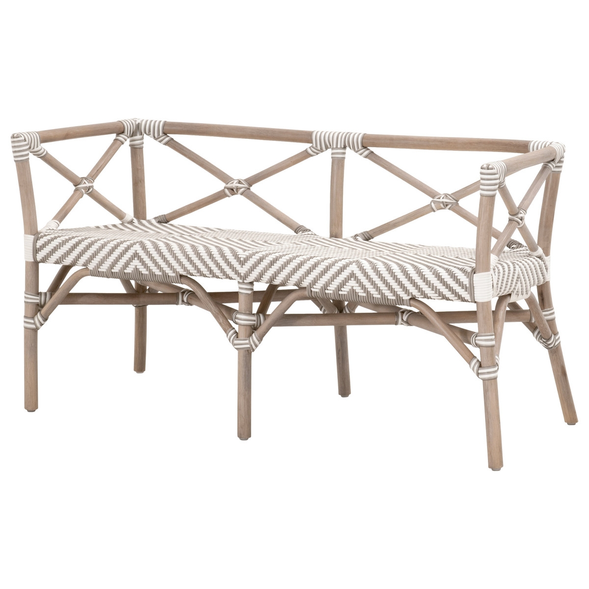 Palisades Polyethylene/Rattan Bench