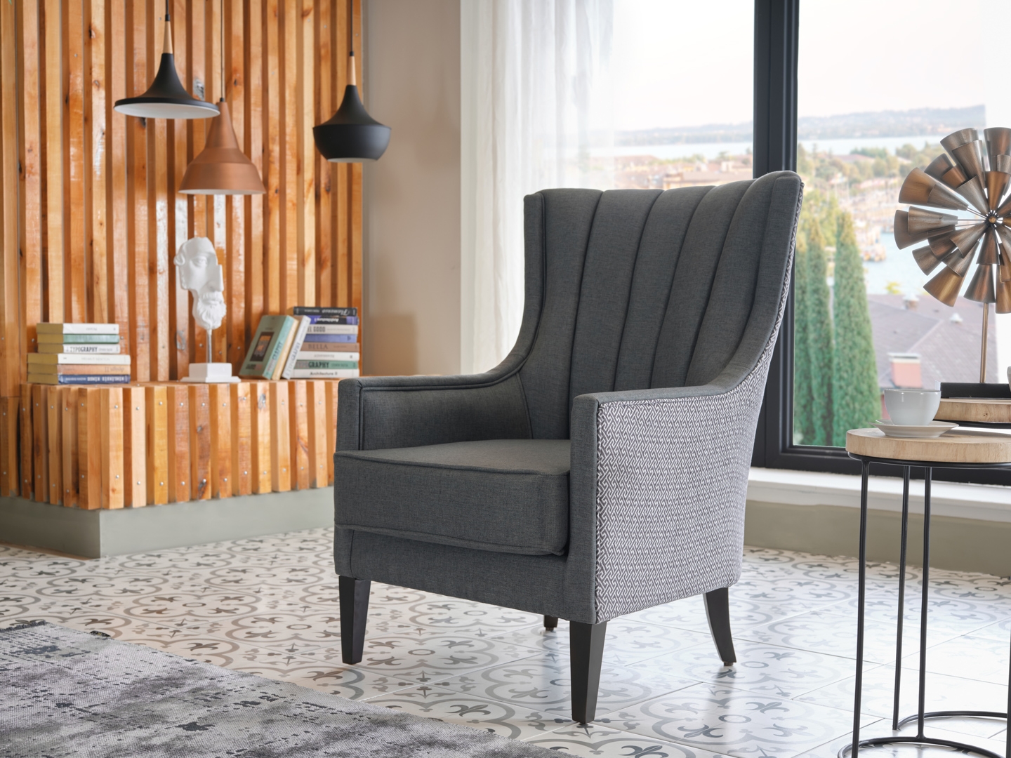 Palmer Fabric Accent Armchair