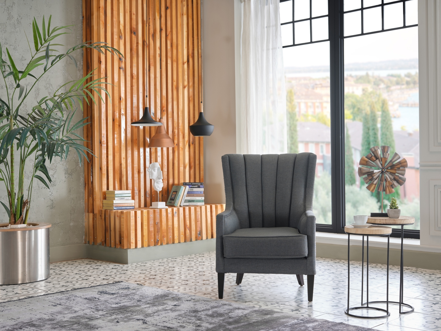 Palmer Fabric Accent Armchair