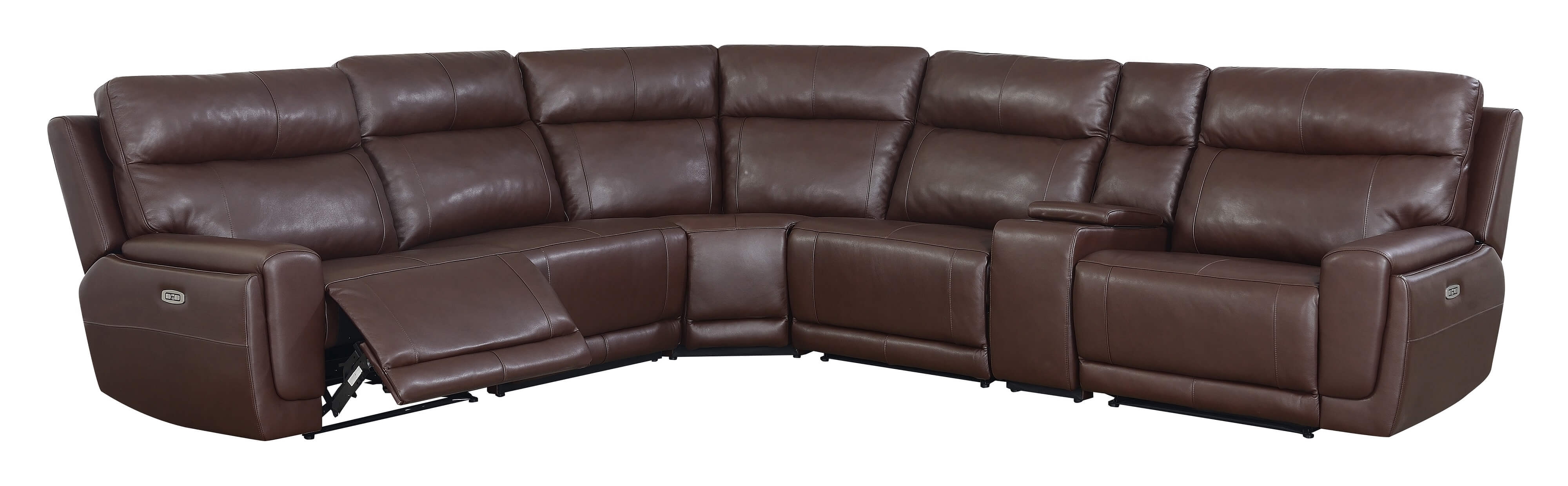 Klaussner Palmero L-Shape Leather Reclining Sectional