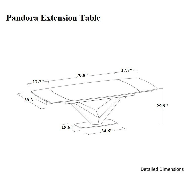 Pandora Marble Extension Dining Table