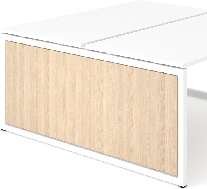 Nova O 125.8" Office 4-Desk Bench w/Metal Frame