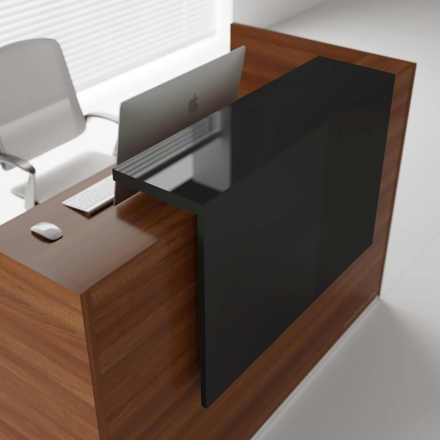 Tera 65" Straight Small Reception Desk by MDD
