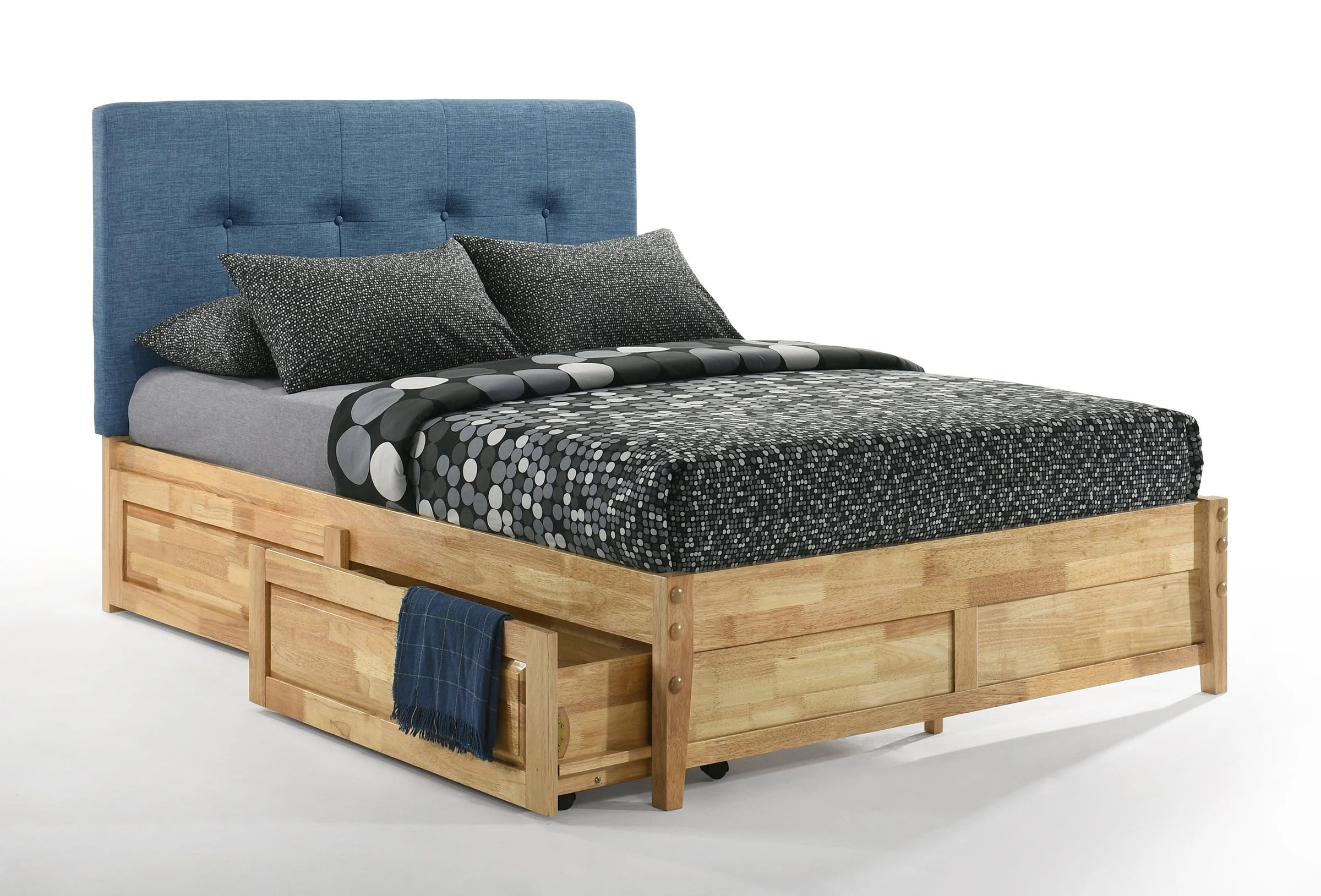 Spices Paprika Fabric/Wood K-Series High/Low Platform Bed