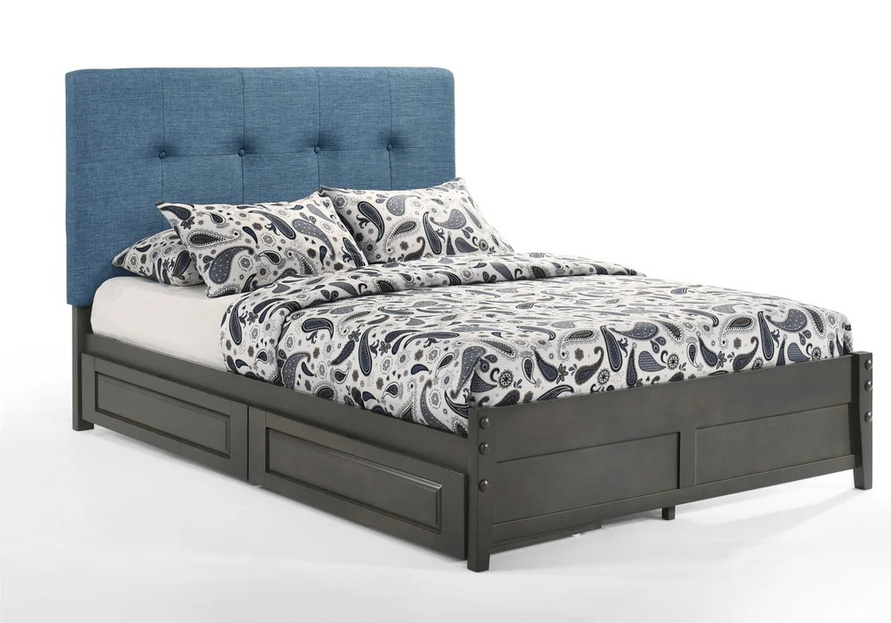 Spices Paprika Fabric/Wood K-Series High/Low Platform Bed