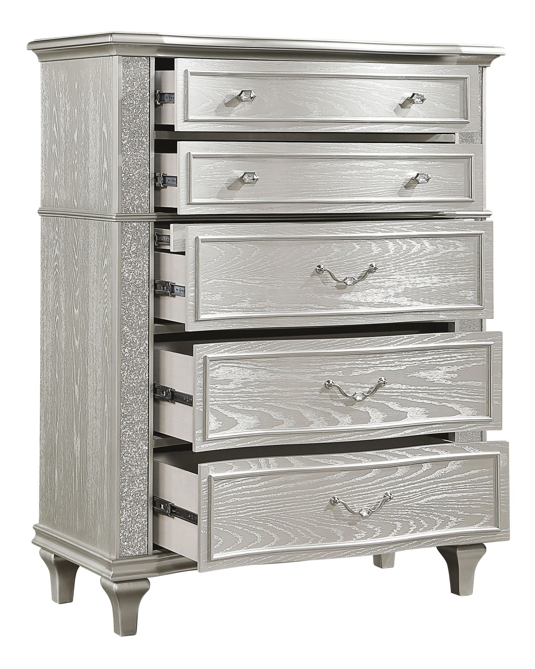 Paris Velvet/Wood Regular Bedroom Set