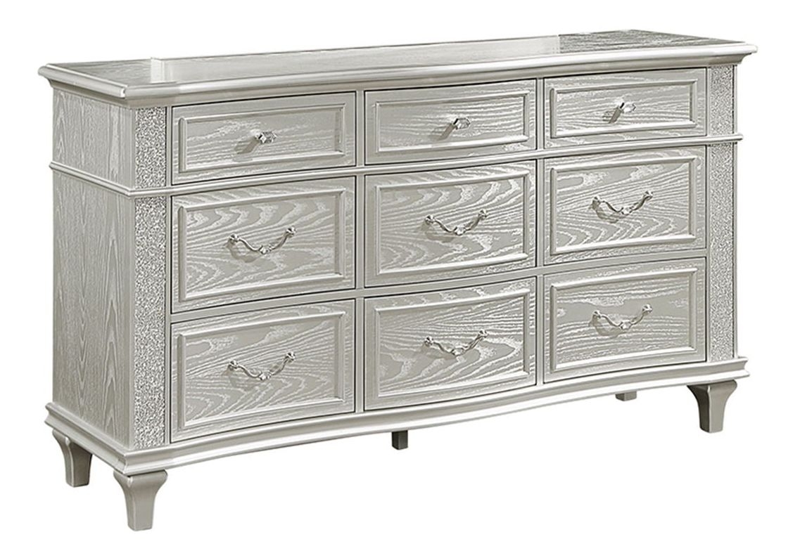 Paris Velvet/Wood Regular Bedroom Set