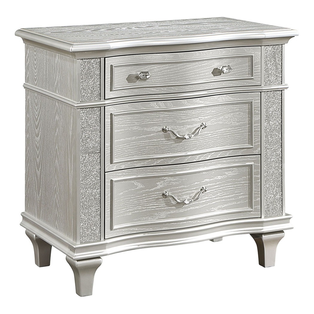 Paris Velvet/Wood Regular Bedroom Set