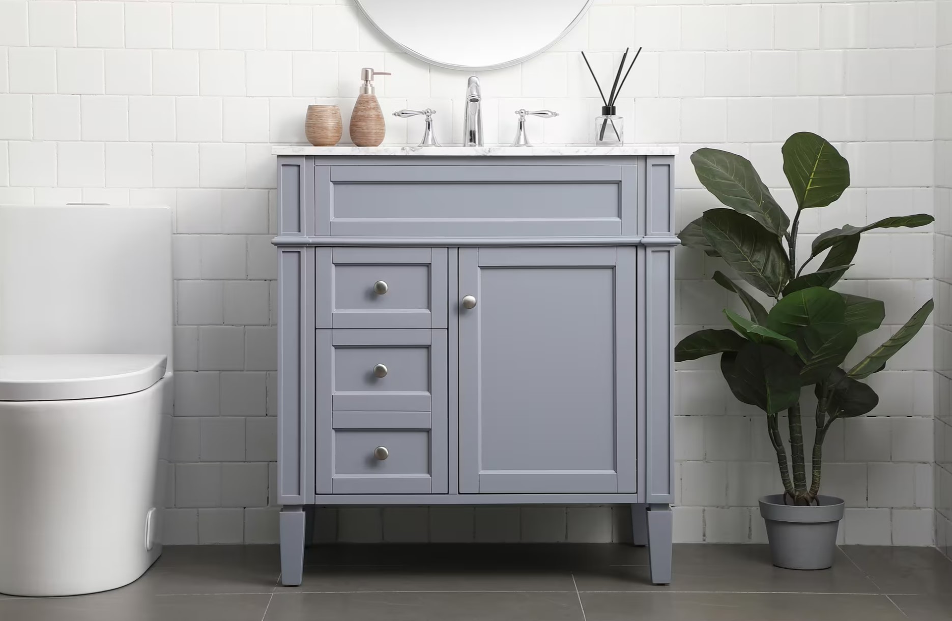 Park Ave 32" Single Bathroom Vanity Set