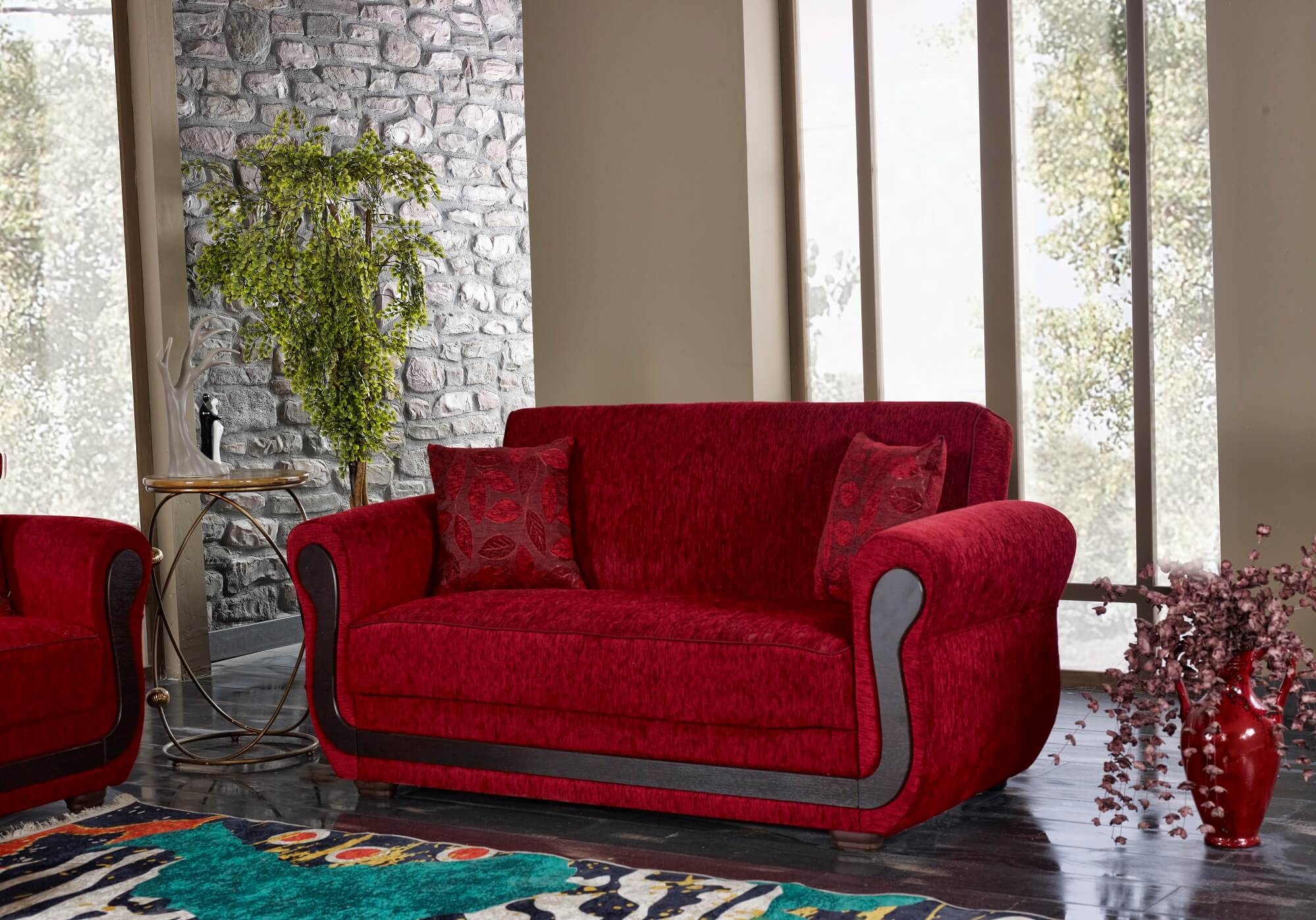 Park Ave Fabric Storage Living Room Set
