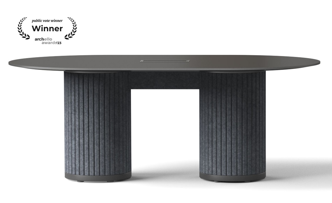 Parthos Office Oval Meeting Conference Table w/Grommet