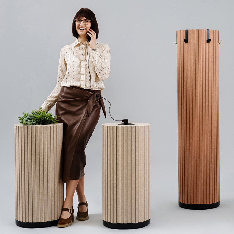 Parthos Acoustic Column w/Power Socket Unit (3 x AC Power Sockets)