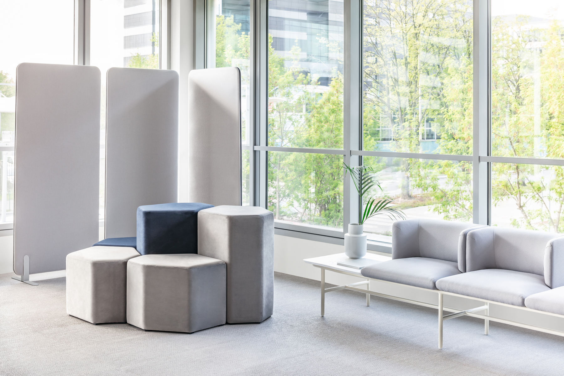 Sonic H72.8" Office Pinnable Acoustic Screen