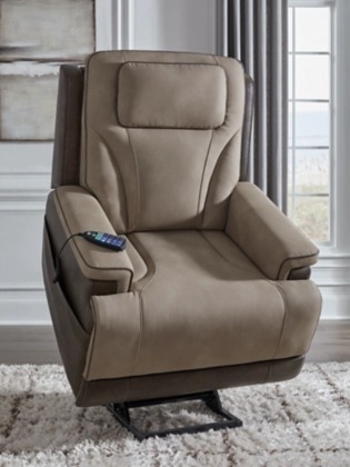4Z-Peaceful Pause Faux Leather Power Lift Recliner