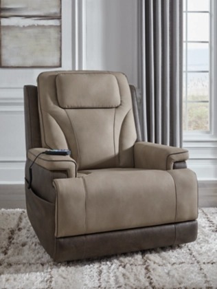 4Z-Peaceful Pause Faux Leather Power Lift Recliner