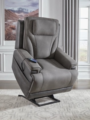 4Z-Peaceful Pause Faux Leather Power Lift Recliner