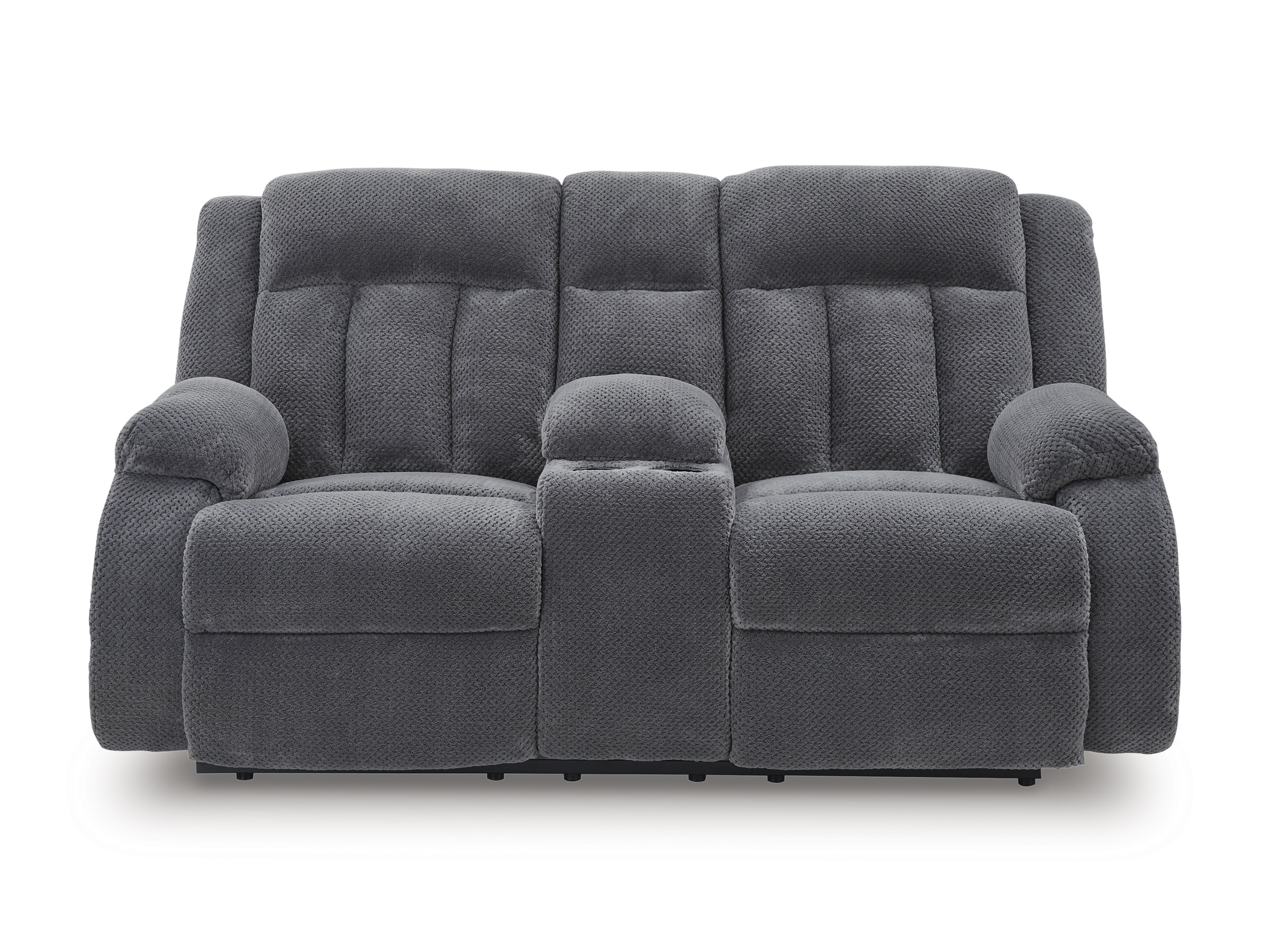 Observation Fabric DBL REC PWR Loveseat w/Console