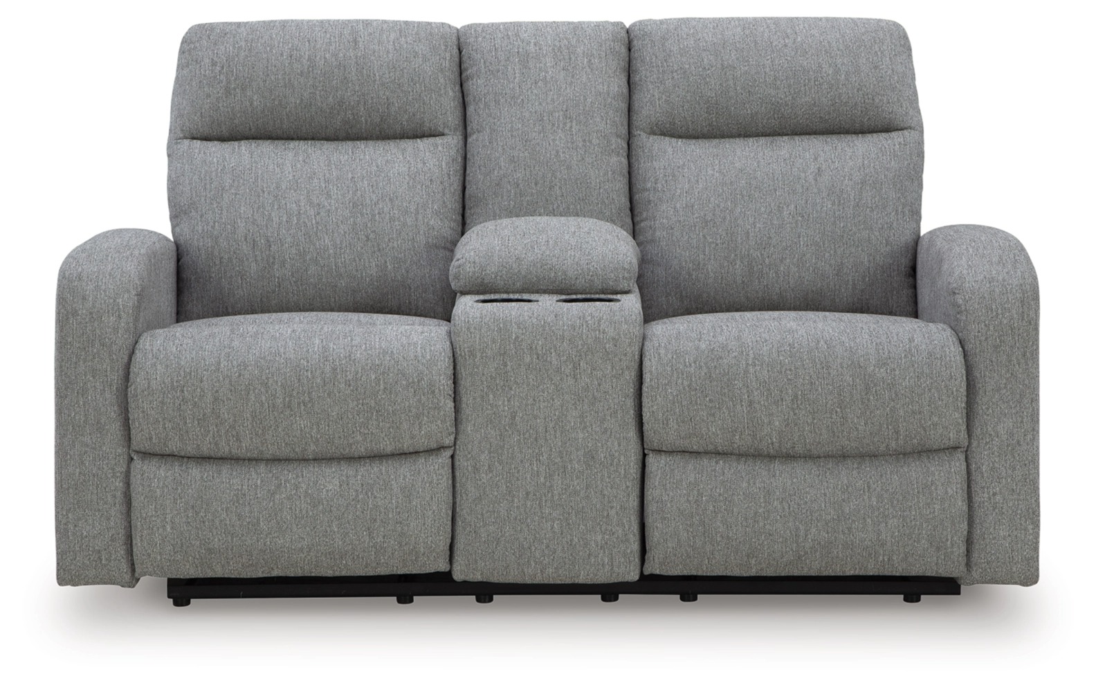 Gauntlet Polyester Reclining Loveseat w/Console