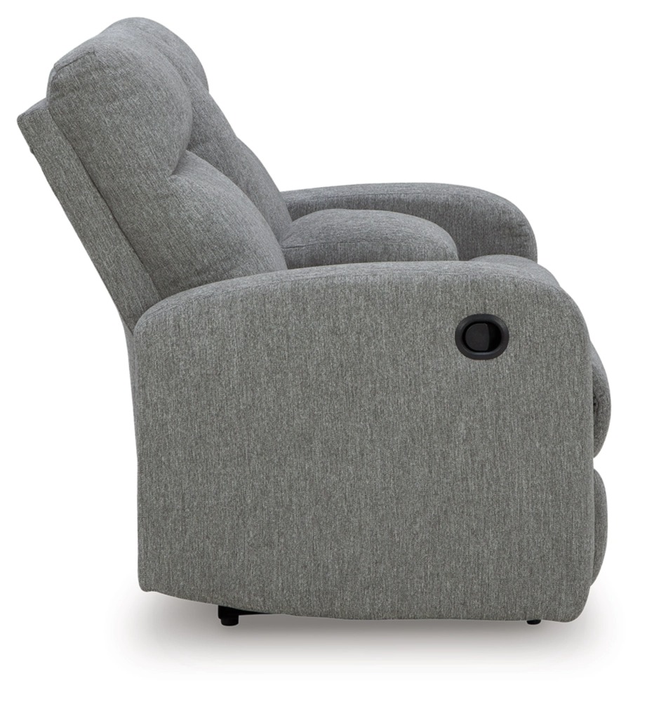 Gauntlet Polyester Reclining Loveseat w/Console