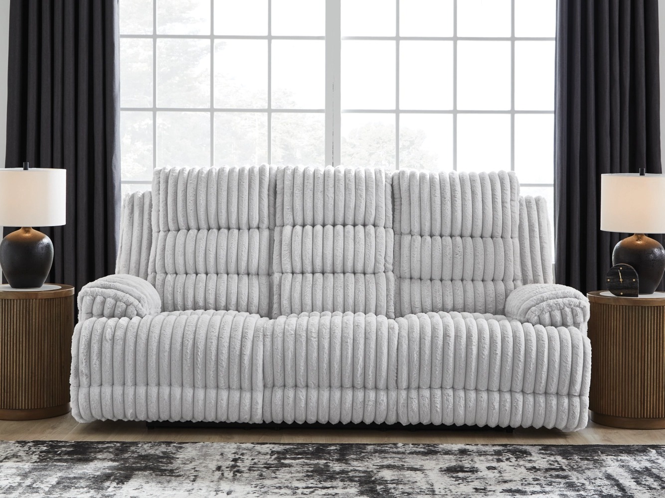 Rhines Falls Polyester Power Reclining Living Set