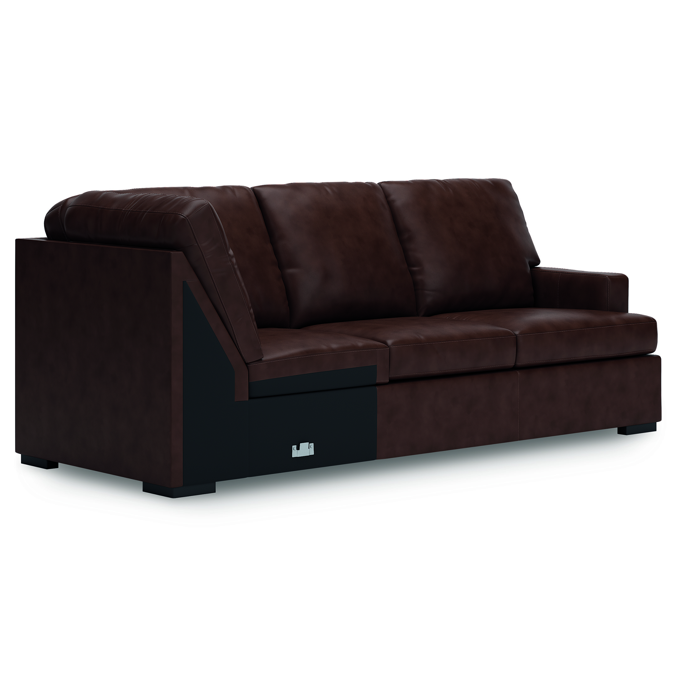 McDowlan Leather/Faux Leather 3-Piece Sectional Sofa w/Right Chaise