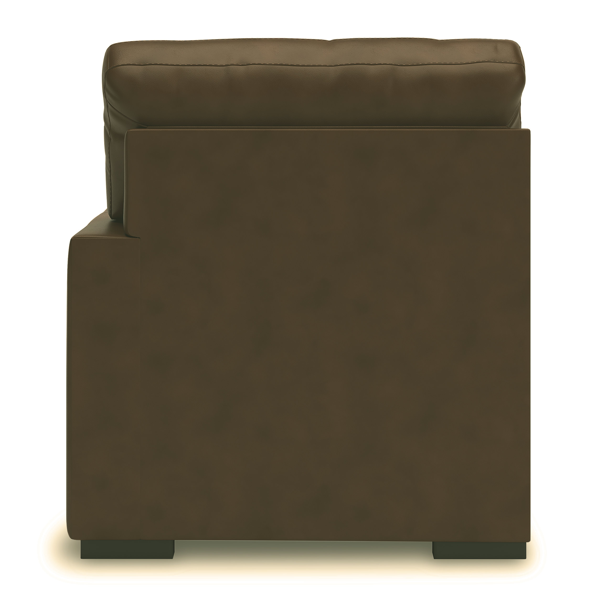 Kimlee Chocolate Armless Loveseat
