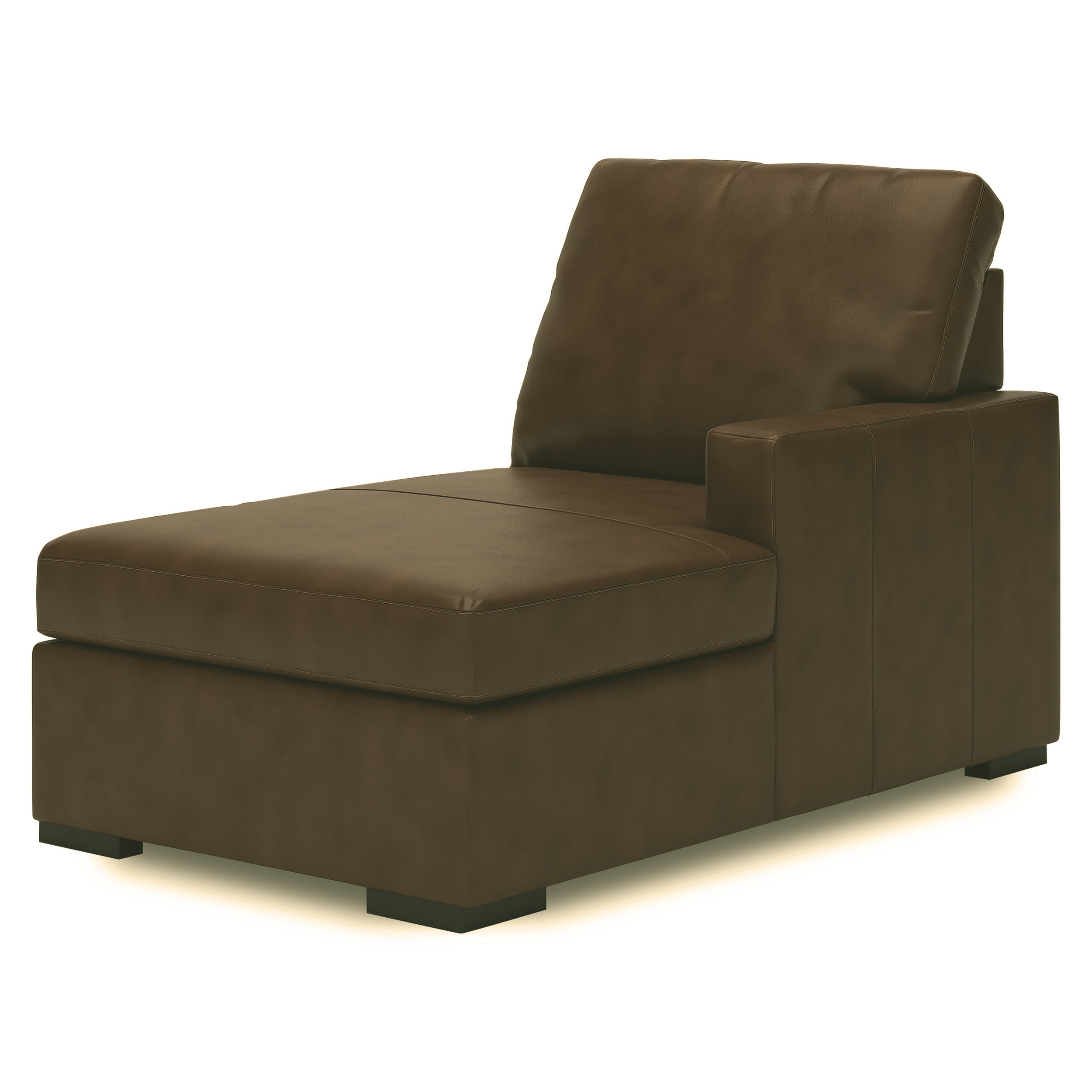 Candace Saddle Double Chaise Sectional